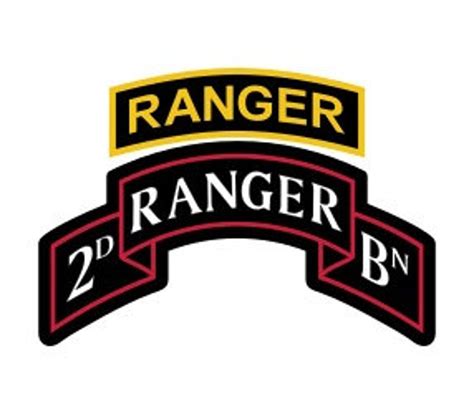 US Army 2nd Ranger Battalion Patch With Ranger Tab Vector - Etsy