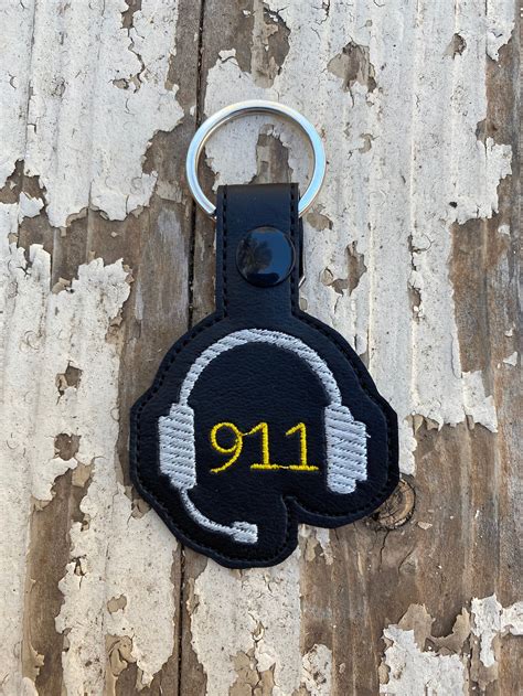 911 Dispatcher Headset Keychain With Snaptab - Etsy New Zealand