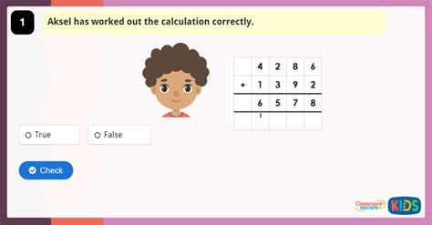 Year 4 Add Two 4-Digit Numbers 2 Game | Classroom Secrets Kids