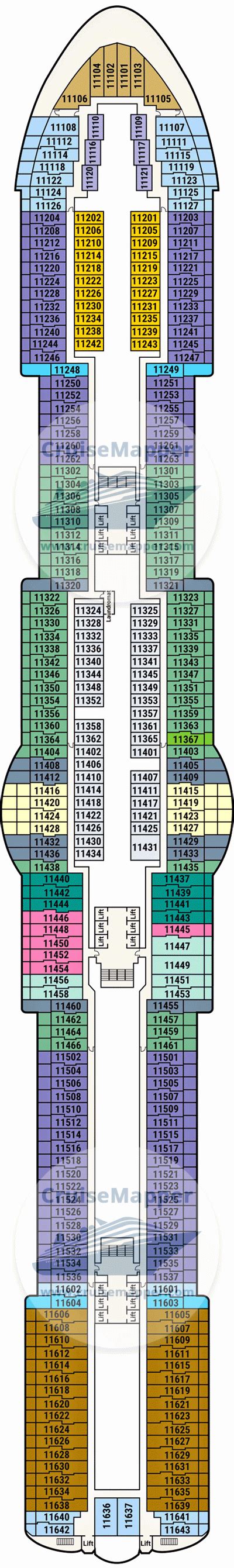Star Princess deck 11 plan | CruiseMapper