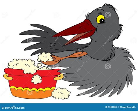 Raven (vector clip-art) stock vector. Illustration of forest - 3354285