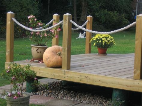 Image result for deck rope edging ideas | Deck garden, Front garden ...