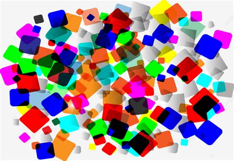 Shapes Square Clipart Hd PNG, Colorful Square Shape Pattern For ...