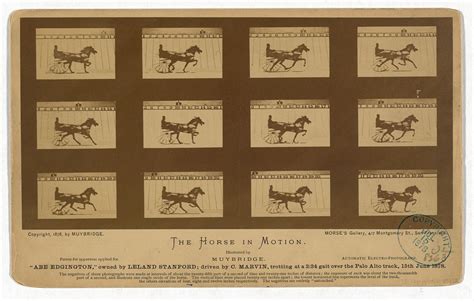 The Horse in motion. "Abe Edgington," owned by Leland Stanford; driven ...