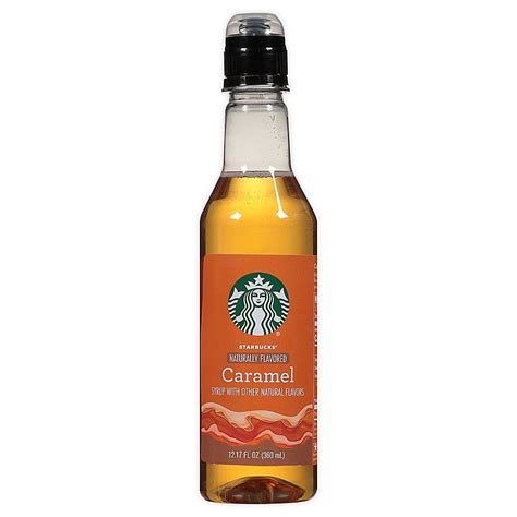 Starbucks 12 Oz Caramel Flavored Syrup Bed Bath Beyond Flavored Syrup ...