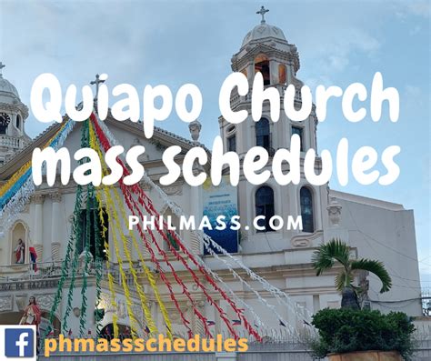 Quiapo Church mass schedule