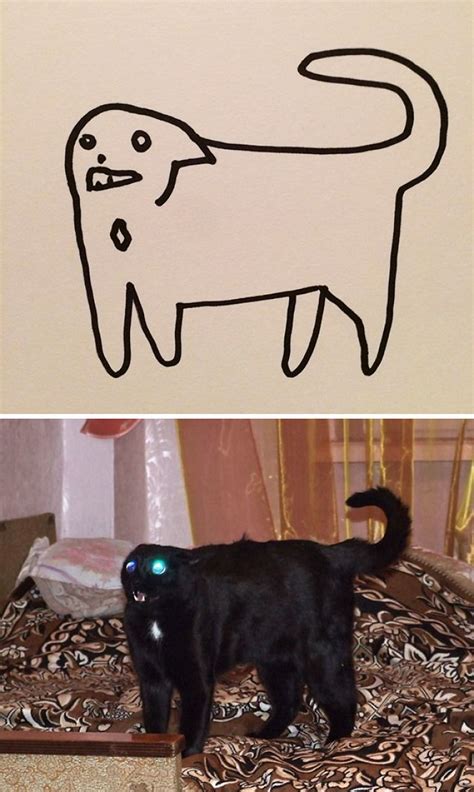 These Poorly Drawn Images Actually Look Like Real Cats And Here's Proof (26 Pics) | DeMilked