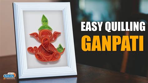 Lord Ganesha - Easy Handmade Paper Quilling | DIY | ECO-FRIENDLY GANPATI - YouTube