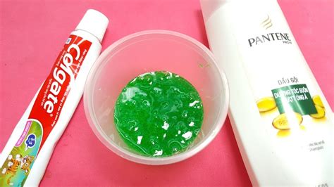 Colgate and Shampoo Slime How to Make Slime Shampoo Sugar and Toothpaste, NO GLUE