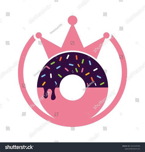 Bakery King Vector Logo Design Donut Stock Vector (Royalty Free ...