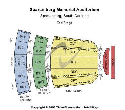 Spartanburg Memorial Auditorium Seating Chart | Spartanburg Memorial ...