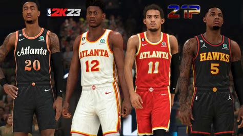 NBA 2K23 Atlanta Hawks Realistic Jerseys