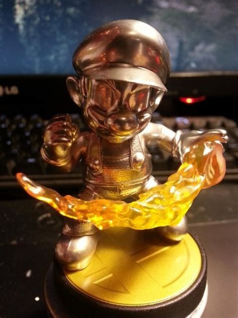 One last customized Amiibo. Metal Mario, pretty cool. | Amiibo, Super ...