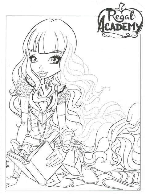 Regal Academy coloring pages