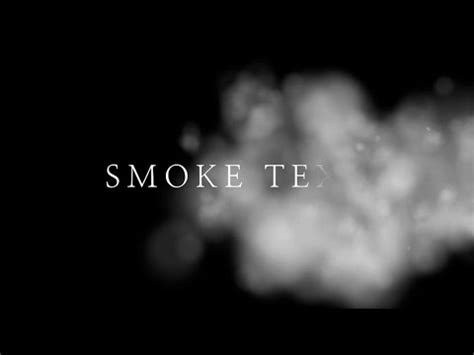 After Effects - Smoke Text with Particular - YouTube