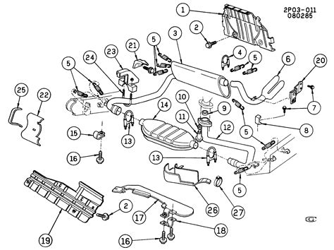 Pontiac Fiero - P EXHAUST SYSTEM-L4 (LR8/2.5R) > EPC Online > Nemiga.com