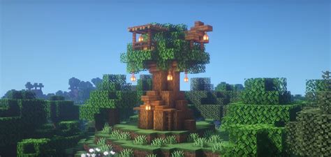 Minecraft Starter treehouse Ideas and Design