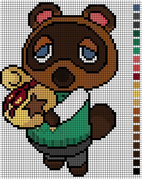 pixel art animal crossing - Cross Stitch pattern Tom Nook/ Animal ...