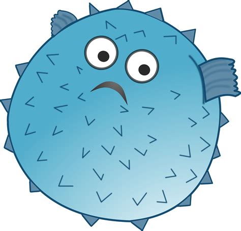 Clipart - Cartoon blowfish