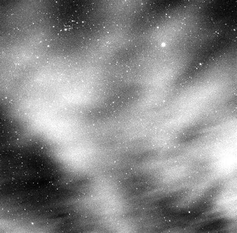 black and white photograph of the night sky