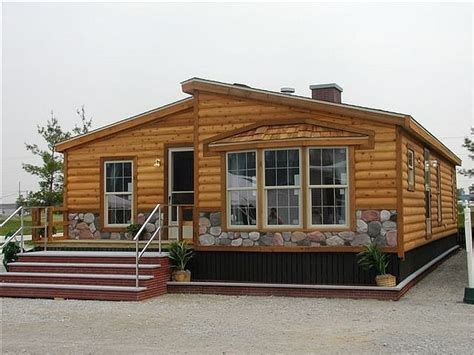 New Mobile Homes That Look Like Log Cabins - New Home Plans Design