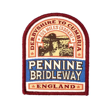 Pennine Bridleway woven patch badge - The Trails Shop