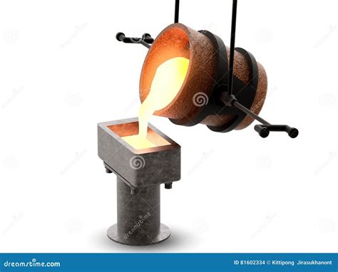 Molten metal stock illustration. Illustration of irony - 81602334