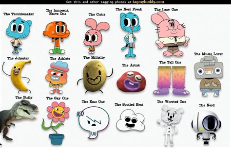 Tag My Buddy | The Amazing World of Gumball Character Personalities / Tag Image #10017