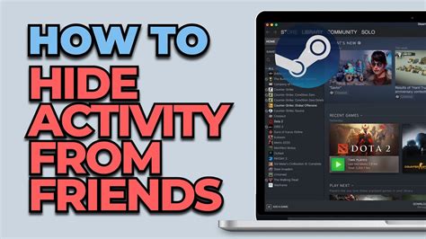 How To Hide Steam Activity from Friends - YouTube