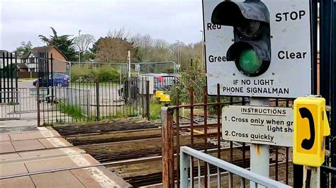 Rare Crossing at Wareham Level Crossing, Dorset - YouTube