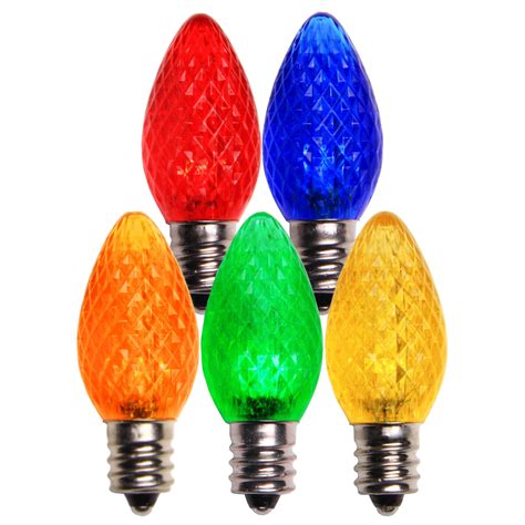 C7 120V Multicolor LED Replacement Bulbs - Wintergreen Corporation