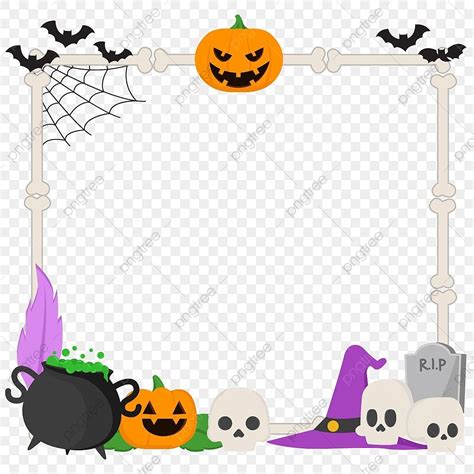 Halloween Borders Vector Design Images, Halloween Frame Border, Halloween, Border, Halloween Day ...