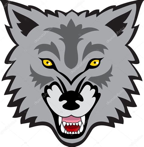 Wolf face — Stock Vector © idesign2000 #11057668