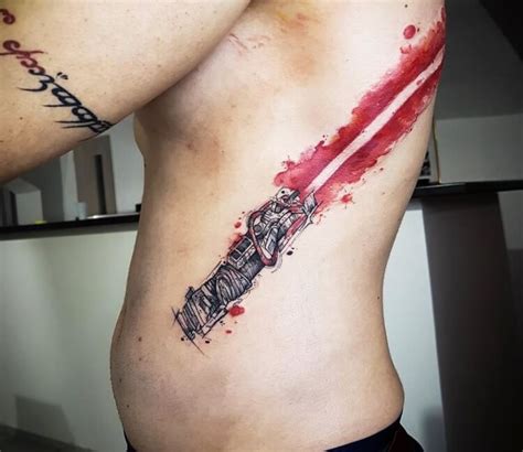 Red Lightsaber tattoo by Daria Mlecna | Photo 30535