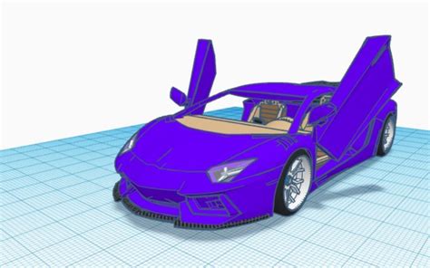 3D design Lamborghini Aventador LP 700-4 #TinkerTogether - Tinkercad