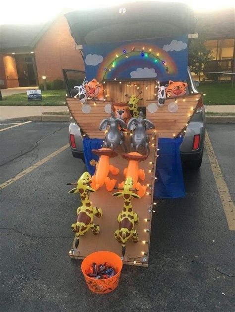 Noah's Ark Trunk or Treat Idea Halloween decorations decorating game games trunks ideas | Trunk ...