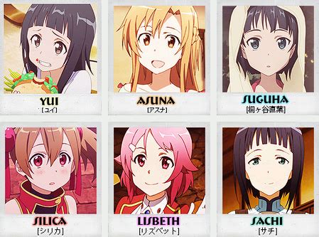 Sword art online girls characters 267469-Sword art online girl ...