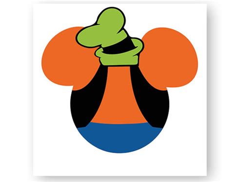 Goofy, Mickey, Mouse, Head, Icon, Ears, Digital, Download, Tshirt, Cut ...