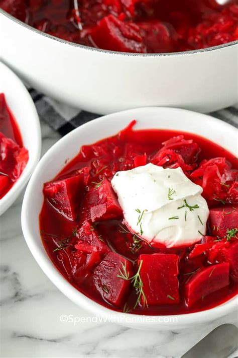 Borscht Recipe (Beet Soup) {Easy to Make} - Spend With Pennies