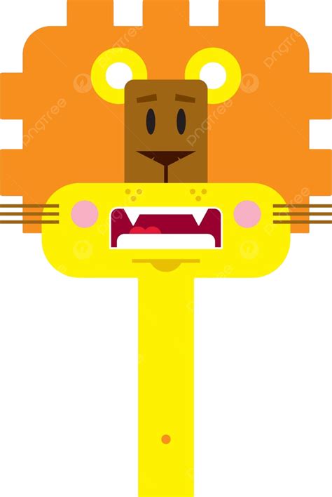 Cute Cartoon Lion Illustration Cartoon Lion King Of The Jungle Vector, Illustration, Cartoon ...