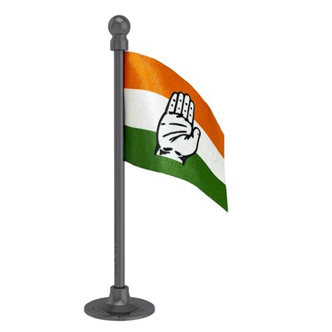 INC Indian National Congress Car Dashboard Flag of 2in x 3in With A ...