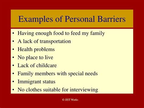 PPT - Overcoming Barriers to Employment Success PowerPoint Presentation - ID:407067