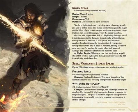 Storm Spear -- Fight like Zeus (D&D Unleashed) | Dungeons and dragons homebrew, Dungeons and ...