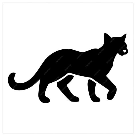 Premium Vector | Black cat