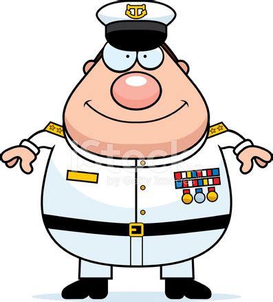 Happy Cartoon Navy Admiral Stock Photo | Royalty-Free | FreeImages