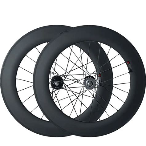 U Shape 88mm Carbon Single Speed Track Bike Wheel Carbon Fixed Gear Bicycles Wheels Pillar 1420 ...