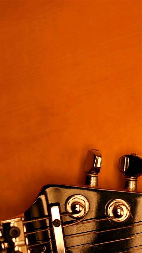 Orange Guitar Wallpaper for iPhone 11, Pro Max, X, 8, 7, 6 - Free ...