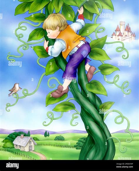 Children's story book-jack up tje beanstalk Stock Photo - Alamy