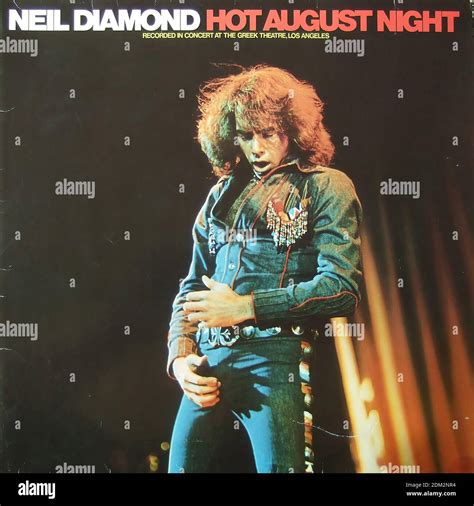 Neil Diamond - Hot August Night - Vintage vinyl album cover Stock Photo - Alamy