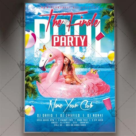 Download Summer Pool Party Flyer - PSD Template | PSDmarket